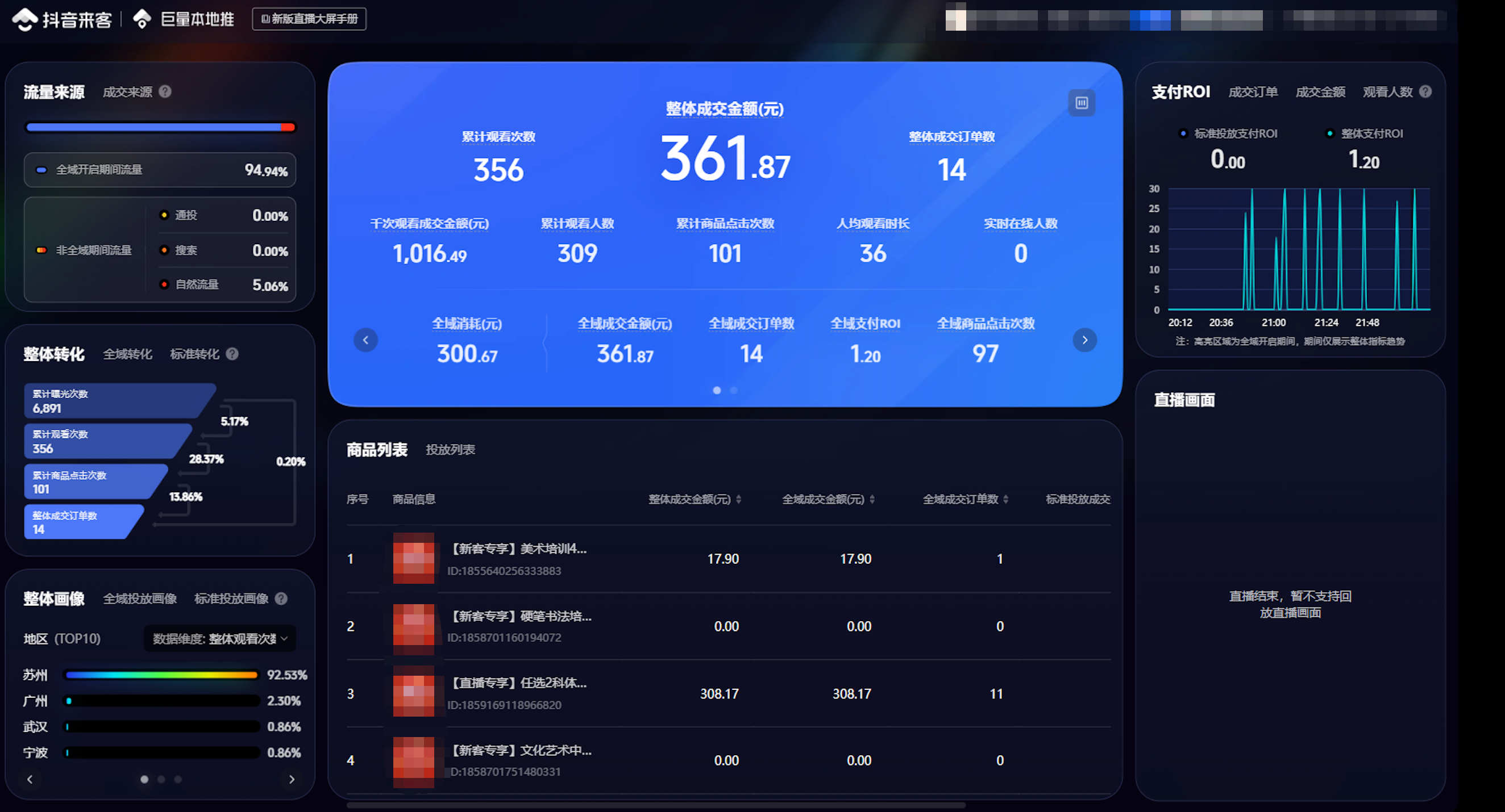 直播数据 3